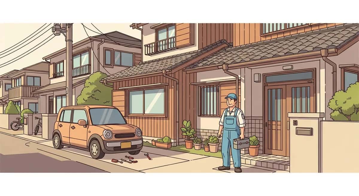 葛飾区で車の出張整備に来たリガーレの整備士のイメージ