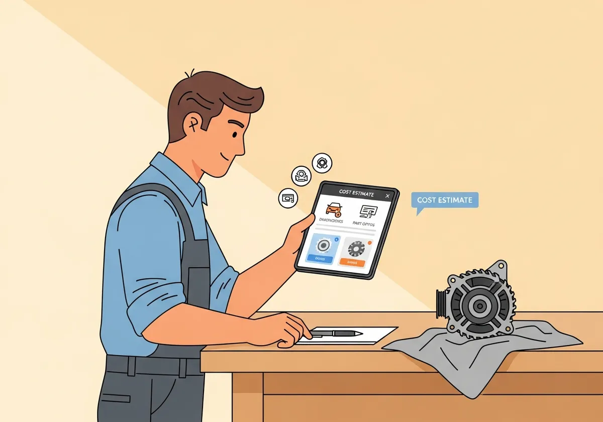 概算見積もりを案内するイラスト