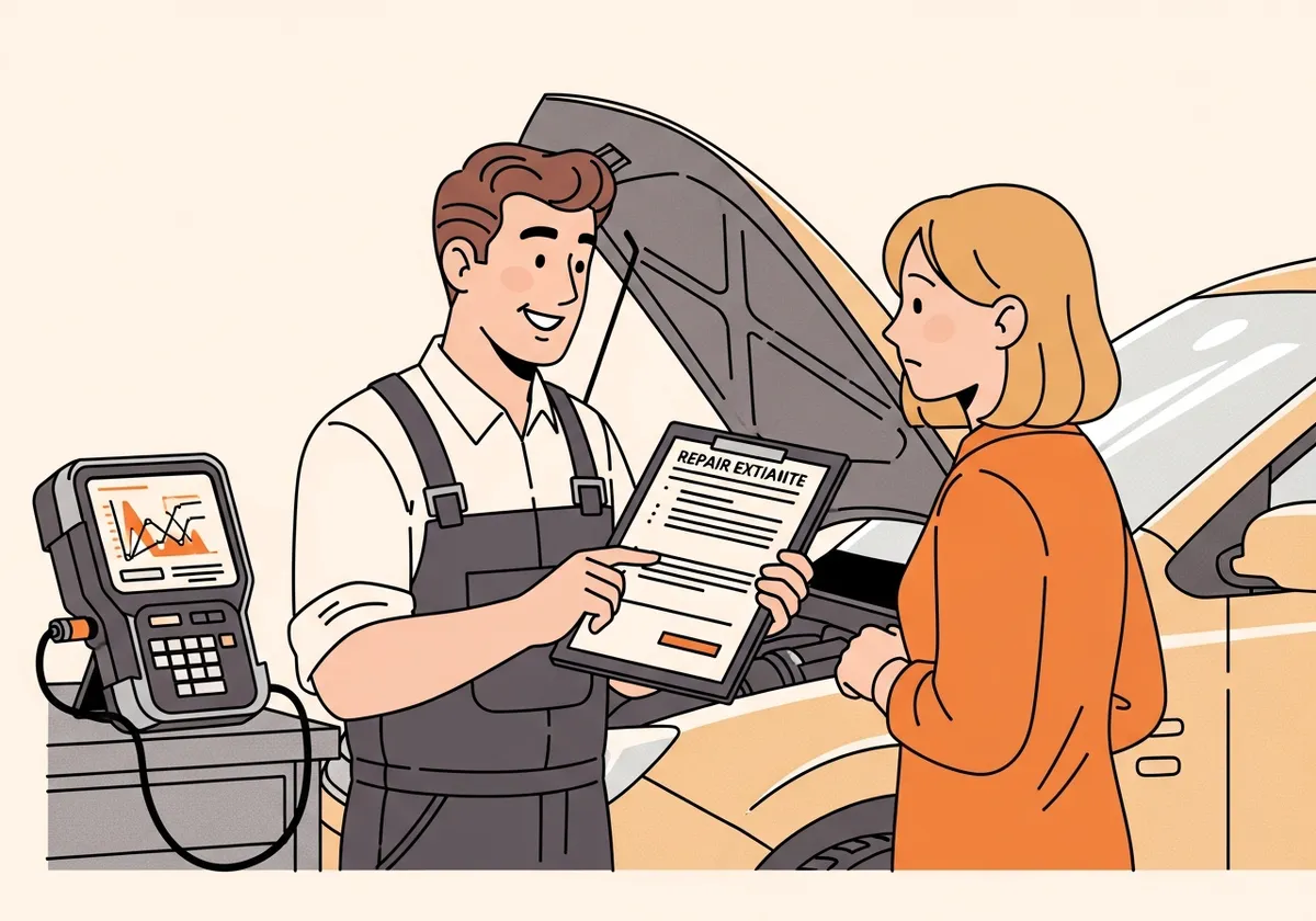 故障診断の費用説明イラスト