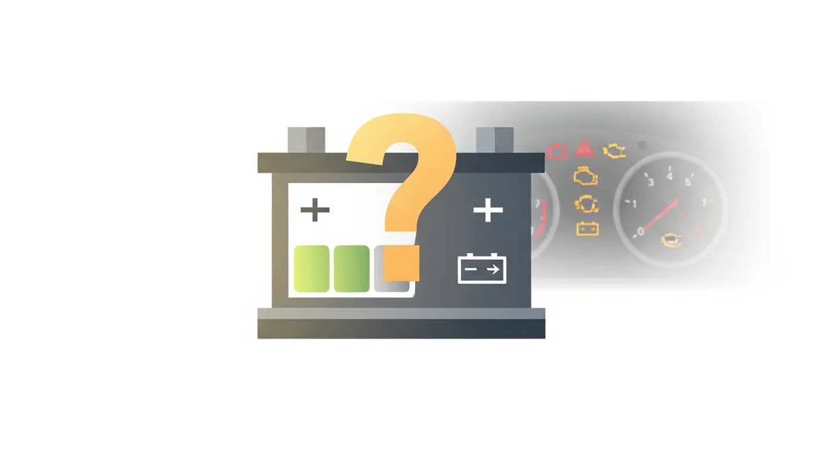 バッテリー残量と始動電力の違いを示すイラスト