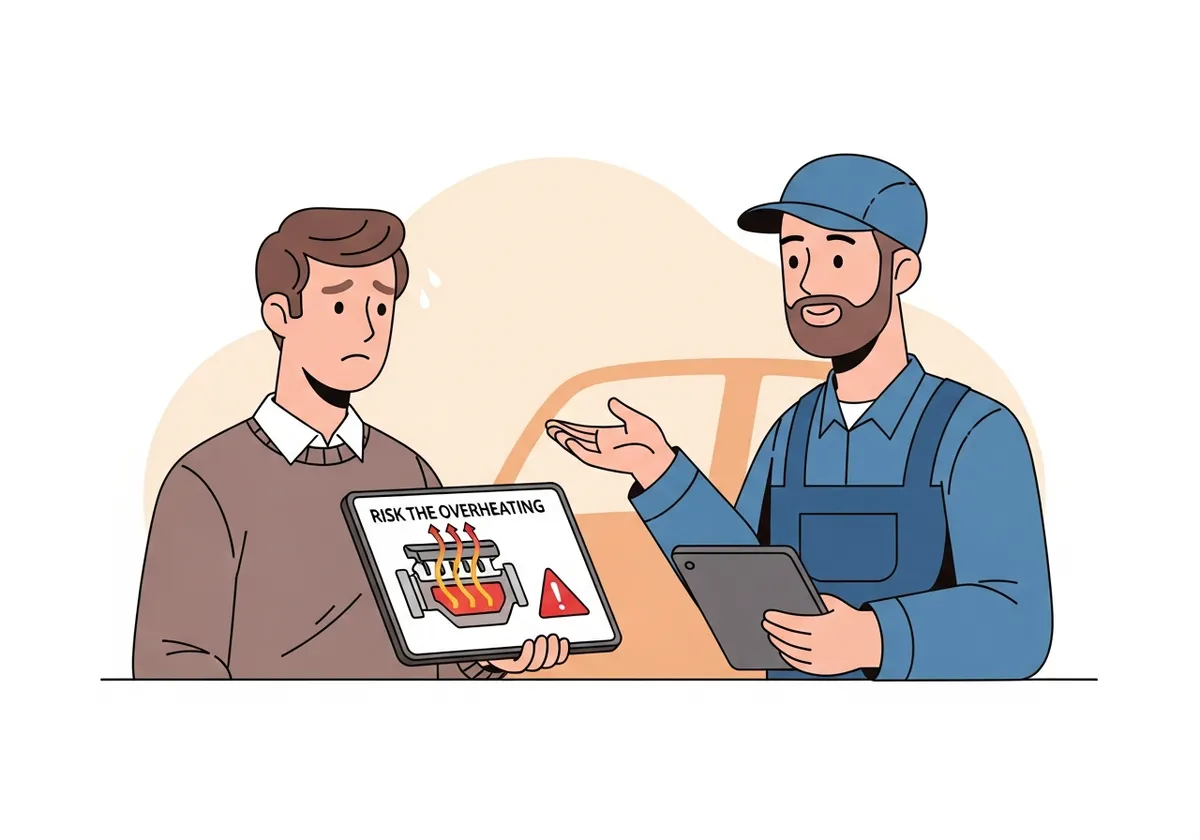 危険を判断するイラスト