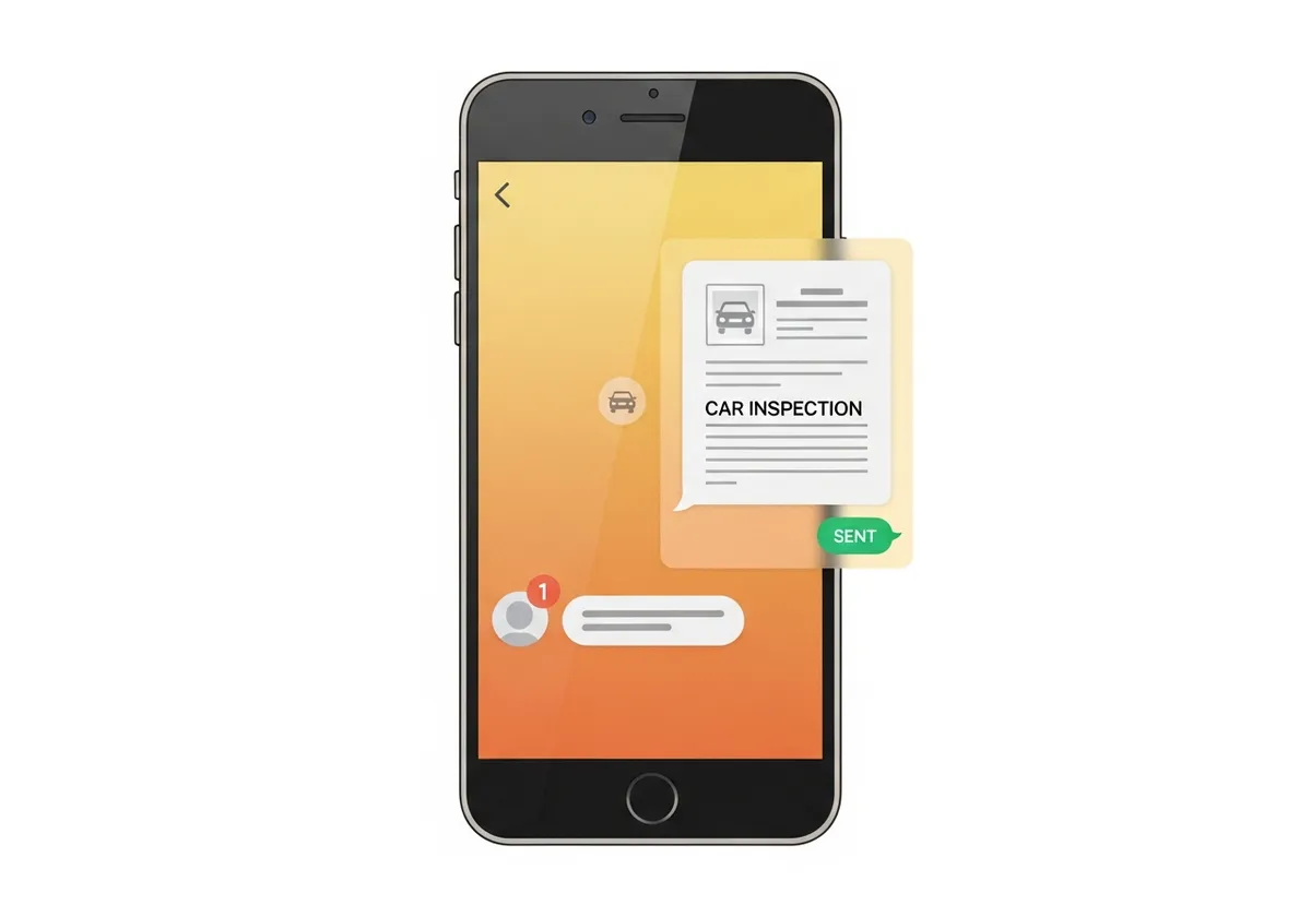 LINEで概算相談するイラスト