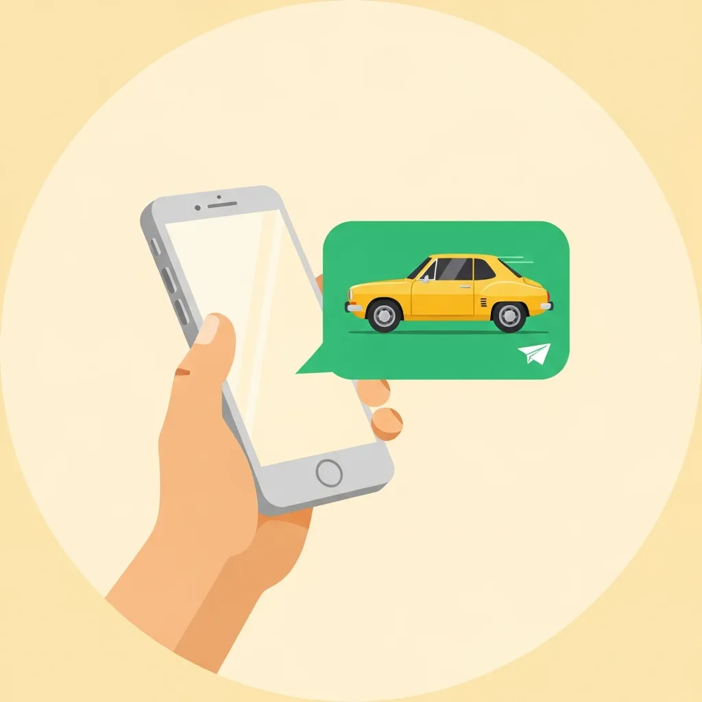 LINEで問い合わせるイラスト