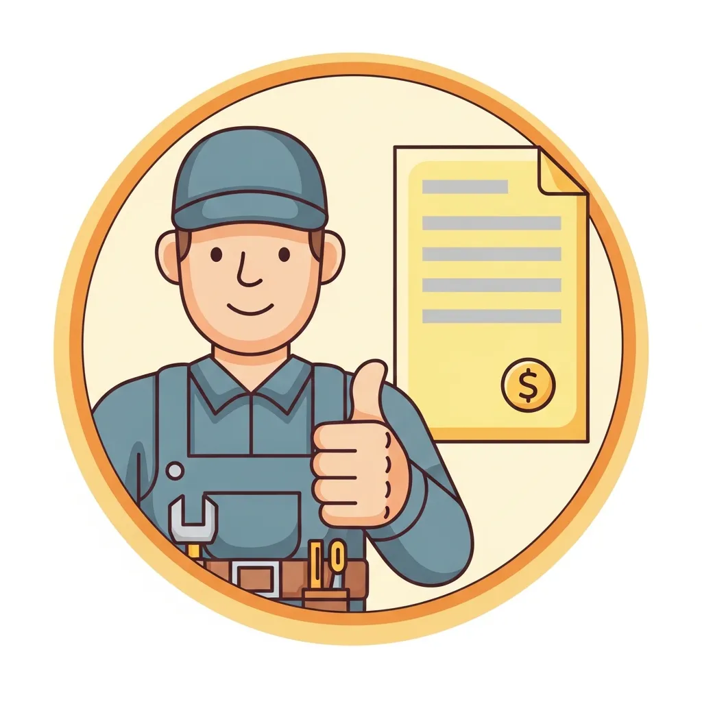 概算案内のイラスト