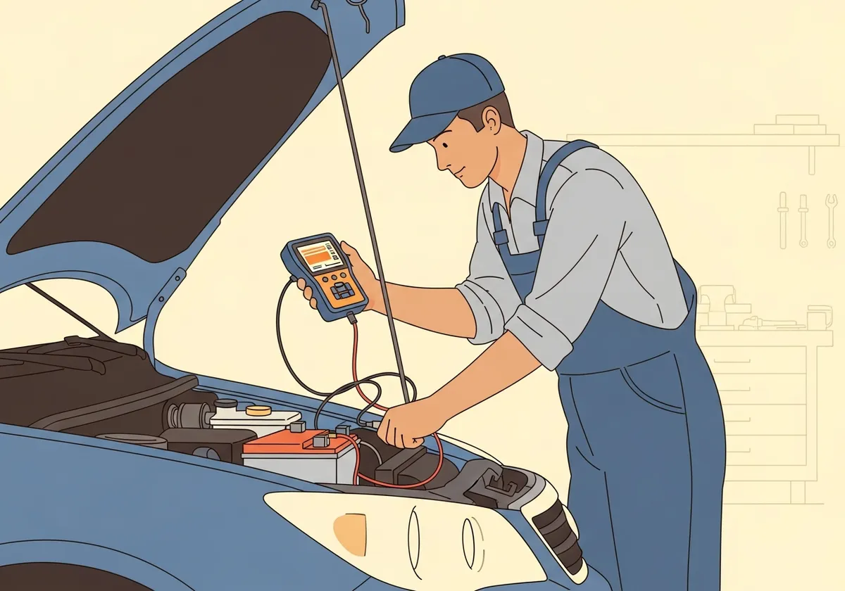 始動不良を切り分けるイラスト