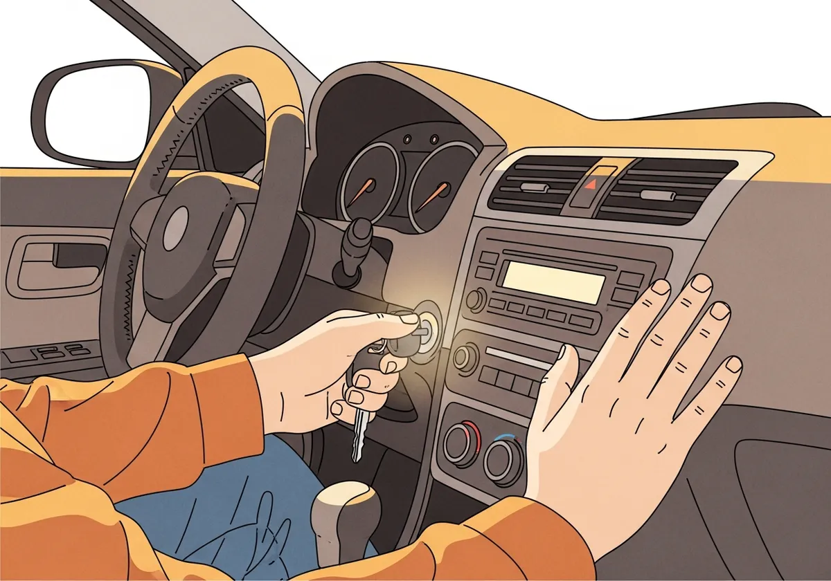 始動確認のイラスト