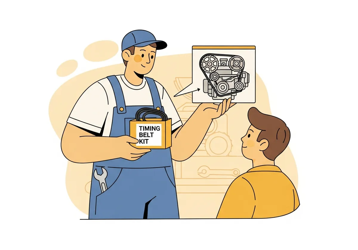 タイミングベルト交換費用説明イラスト