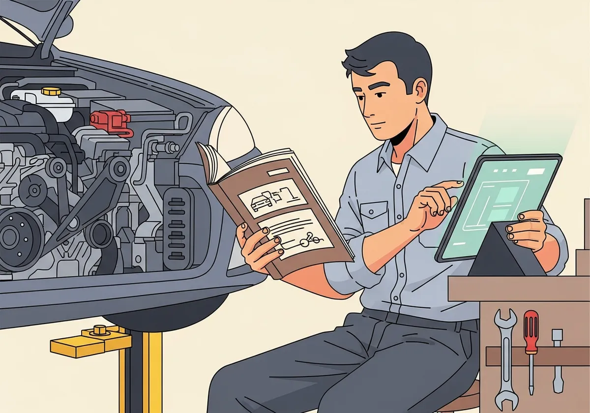 ベルト車かチェーン車か確認するイラスト