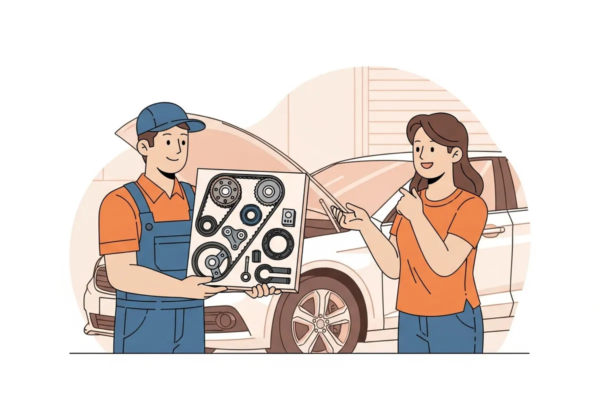 交換作業完了のイラスト